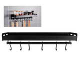 Wall Mounted Spice Rack Organizer Seasoning Jar Bottle Cans Holder Rack Kitchen Utensilswith Rod V1294-YM0901-3118200221112