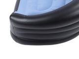Inflatable Chair PVC and Velvet Water Proof Comfortable Portable Blow Up Couch for Outdoor Blue V1294-YM0901-3116240034911