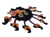 Halloween Wreath Scary Interesting Multi Legged Spider Halloween Garland Decoration for Door Wall V1294-YM0901-3115230075611