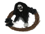 Halloween Ghosts Wreath Front Door Hanging Wreath Ghosts House Decoration Props Halloween Ornaments V1294-YM0523-3115210139411