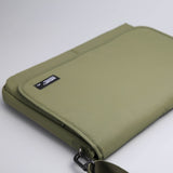 15.6/16 inch Laptop Sleeve Padded Shoulder Bag Travel Carry Case LATO KHAKI V274-OF-DST-LAPBG108L-KH