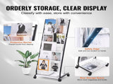 Brochure Display Rack, 6-Tier Magazine Literature Display Stand, Floor Standing Magazine Rack V952-WJZS20LDSJSD639P7V0