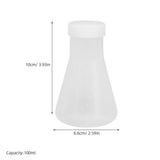 20Pcs Lightweight Plastic Science Flasks Conical Shape for Efficient Liquid Blending V1369-AZ3-W-19186