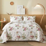 Artisan Quilted Coverlet and Pillowcases Set: A Masterpiece for Your Bed - Queen size V745-MAC090271Q13U