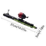 Compact Telescopic Catapult Rod for Saltwater and Freshwater Fishing - Portable Casting Gear for V1366-AZ2-W-27854