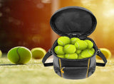 Tennis Ball Carry Bag, Multi-Pocket Polyester Ball Bag with Adjustable Shoulder Strap for V1308-DSZKI-2704