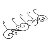 Coat Hook Hanging Door Wall Hanger Kitchen Bathroom Hanger with 5 Hook Bracket for Towel Clothes Hat V1294-YM0710-3117210135311