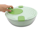 4L Vegetable Dryer PP Salad Spinner Multifunction Salad Drainer Bowl for Home Kitchen Green V1294-YM0717-3118220212211