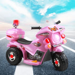 Rigo Kids Electric Ride On Police Motorcycle Motorbike 6V Battery Pink RCAR-MBIKE99-PK