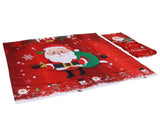 Christmas Tablecloth Chair Covers Set for Home Kitchen Dining Room Festive DecorationRed Santa Claus V1294-YM0901-3117200150211