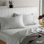 Accessorize 1500TC Cotton Rich Sheet Set Silver Queen V442-HIN-SHEETS-1500TCCOTTONRICH-SILVER-QS