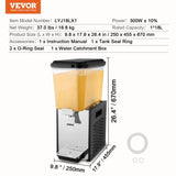 VEVOR Commercial Beverage Dispenser 18L Cold Juice Ice Drink Dispenser for Party V952-SYYLJJBSJXS1TJCUTV3