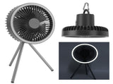 Tripod Fan 10000mAh 3 Gears Adjustable Timing Function Portable Desktop Fan with Light for Outdoor V1294-YM0715-3113220111712