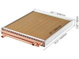 20"x 20" Heat Exchanger Water to Air 3-Row 3/8" Copper Ports 242 Fins V952-CPGSHRQ202001R9UUV0