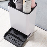 Umbrella Stand Removable Water Tray Convenient Umbrella Storage Rack for Hotel Lobby Black V1294-YM0716-3117220148411