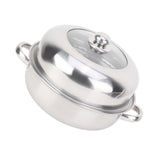 28CM Stainless Steel Single Layer Stockpot Hotpot Food Steamer Pot Cookware Household Cooking V1294-YM0901-JY20605