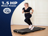 1.5 HP 52cm Electric Walking Pad Treadmill with Remote Control and Display Screen V196-TM111