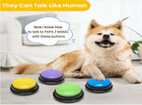 Hunger for Words Talking Pet Starter Set - 4 Piece Set Recordable Buttons for Dogs, Talking Dog V1366-AZ2-W-12301
