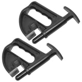 2-Pack Black Vehicle Tire Hub Changer Auto Bead Clamps with Easy Pull-Out Design for Tire V1192-AZ-W-30593