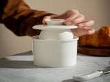 Butter dish - Ceramic - Butter storage box - Butter dishes - Butter dish - Butter pot - With lid V1188-NK-BOL-26