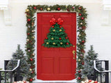 Christmas Wreath Handmade Xmas Tree Wreath Holiday Farmhouse Ornament Wreaths Decorations for Home V1294-YM0714-10312871