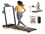 Everfit 3 in 1 Walking Pad Treadmill 12% Incline Under Desk Foldable Treadmills for Home Gym With TMILL-380H-2INC-BK