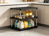 3 Tier Storage Shelf Unit Heavy Duty Multi Purpose Organizer Rack for Kitchen Bathroom Pantry V1370-AZ4-09424