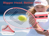 Everfit 27 Inch Tennis Racket Lightweight Racquet for Beginner Adult Players Pink TR-FASTCRTL-PK
