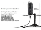 Professional USB Condenser Microphone - Studio Grade Recording Mic V1263-JX-3662