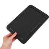 Embedded Type Trash Bin Cover Black 430 Stainless Steel Flip Design for Kitchen V1192-AZ-W-27584