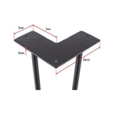 Set of 4 Industrial Retro Hairpin Table Legs 12mm Steel Bench Desk - 41cm Black V63-834981