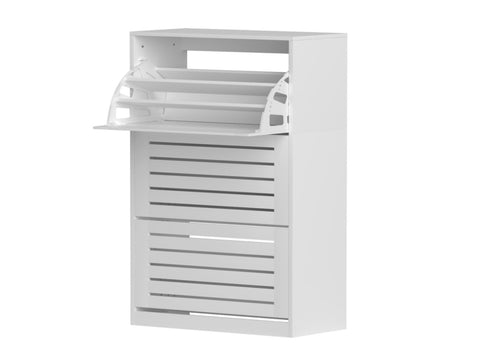 Artiss Shoe Cabinet Storage Drawer 45 Pairs White FURNI-N-SHOE-3D-WH