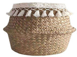 Natural Woven Straw Basket Foldable Woven Storage Basket Plant Straw Basket V1294-YM0717-10183710