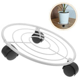 Multi-Color Iron Plant Pot Stand with Water Catcher for Indoor and Outdoor Potted Plants V1370-AZ4-11547