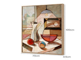 Yezi Modern Wall Art Canvas Abstract 70100cm Framed Artwork Home Office Decor DECO1039-P2-70X100-AU