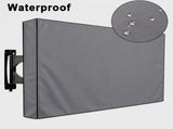 Weatherproof Outdoor TV Cover for Wall-Mounted Flat Screens Waterproof, Dustproof, and V1341-ZY-FZHGM7AJ-K-GREY