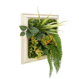 YES4HOMES 3D Green Artificial Plants Wall Panel Flower Wall With Frame Vertical Garden UV Resistant V278-CCGF072V036-AUTUMN