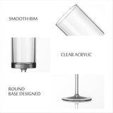 Champagne Flutes 6 OZ Square Champagne Glasses Stemmed Coupes Reusable Wedding Toasting Glasses 12 V1369-AZ3-W-08237