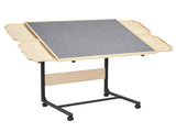 1500 Piece Puzzle Table with Legs, 4 Drawers and Cover, 86x63cm Portable Wooden Board with Wheels, V952-PTZ1500JXWGJ4VSU5001V0