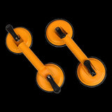 2x 100kg Aluminum Alloy Double Locking Suction Cup Glazer Glass Sucker Lifter V63-824131
