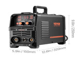 MIG, 130Amp Synergic Mig Welding Machine, 3-in-1 Flux Core MIG/Stick/Lift TIG Multi-Process V952-MIGYXHJ3H113QH258V3