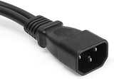 4-Pack UPS Server Y Splitter C14 to 2 x C13 Power Extension Cable V1259-DP01-A-578
