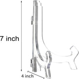6 Pack Clear Acrylic Display Easels Stand - Perfect for Books Photo Frames Signs - Versatile Desktop V1258-DP02-BOL-323