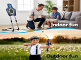 Keezi Kids Bow and Arrow Set Toy Archery Standing Target Suction Cup Arrows Goggles BS-KD-95CM-SET-BU