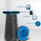 Rainbow Telescopic Stool - Collapsible, Portable, Foldable, and Adjustable Compact Chair V888-ELOSUNG10707