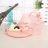 Portable Cupcake Carrier Food Preservation Boxwith Handle Transparent Cake Box V1294-YM0717-10125111