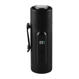 Portable Clip on Fan with 5 Speeds & LED Light, Rechargeable Hands-Free Waist Clip Fan for Shirt, V1370-AZ4-12434