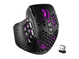 SM809pro Tri-Mode MM0 Wireless Gaming Mouse, Adjustable DPI RGB Backlight,black V1300-SM809PRO-BLACK