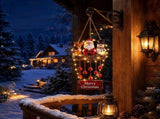 Christmas Wind Chimes for Outside with LED, Outdoor Hangings Christmas Decorations, V1192-AZ-W-35158