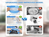 Waterproof Wide Full Leg Cast Cover Reusable for Shower after Surgery with Non-Slip Bottom, V1369-AZ3-W-18888